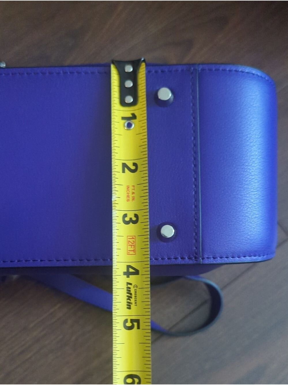 Danier Purple Leather Top-Handle Crossbody Bag - Picture 12 of 16